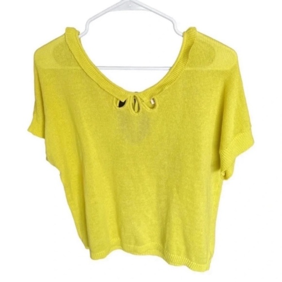 MOTH Anthropologie Lime Tee Sweater Size M - Picture 11 of 13
